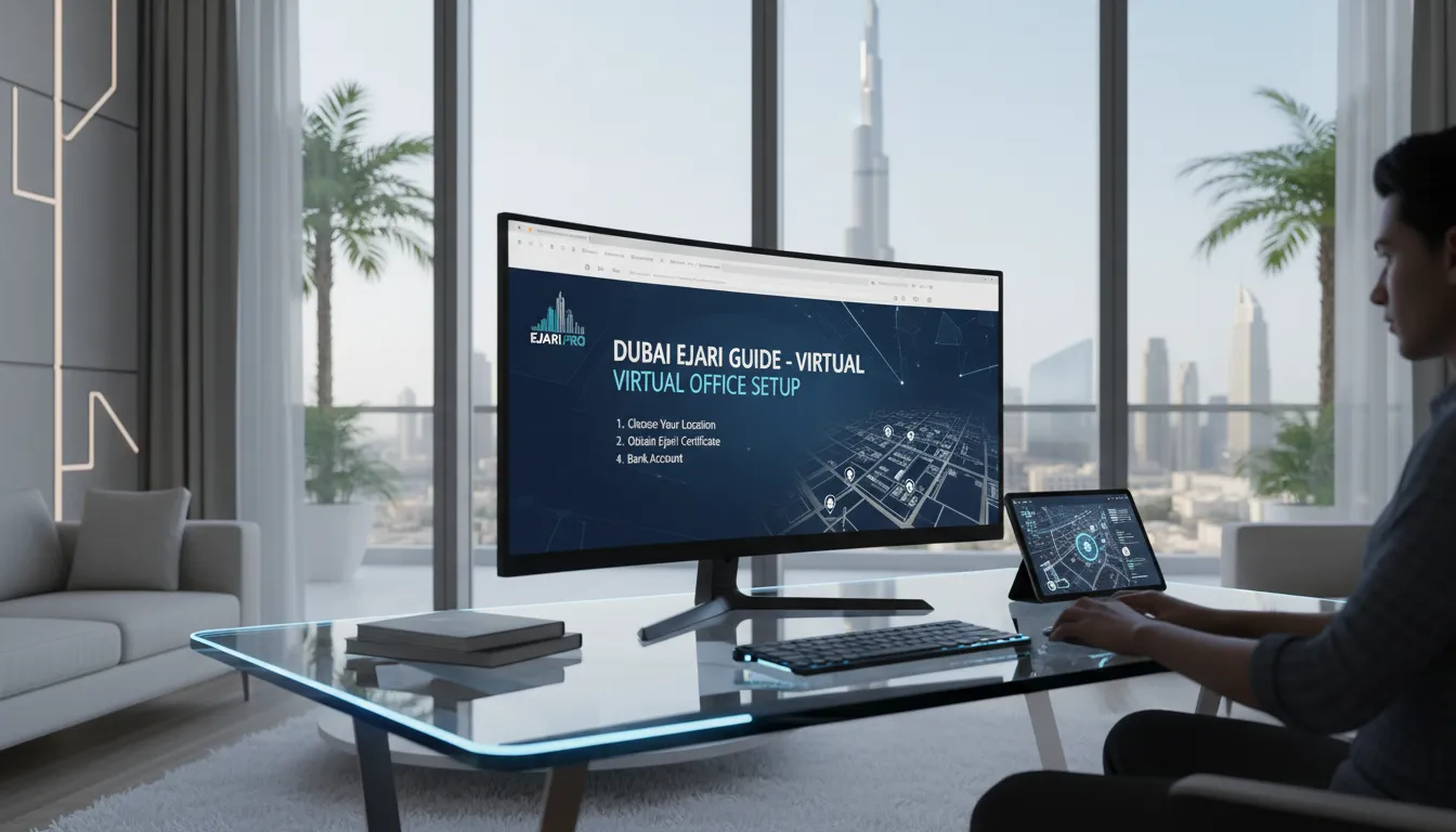 مساحة عمل مشتركة حديثة في دبي ترمز للمكتب الافتراضي